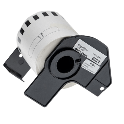 Brother DK22212 Hvid 62mm x 15,24m adresseetiket - Kompatibel