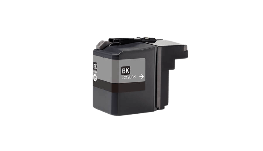 Brother LC12EBK sort blækpatron - Kompatibel