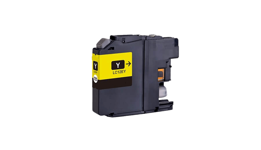 Brother LC12EY gul blækpatron - Kompatibel