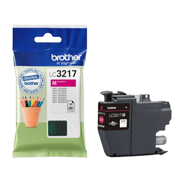 Brother LC3217M magenta blækpatron - Original