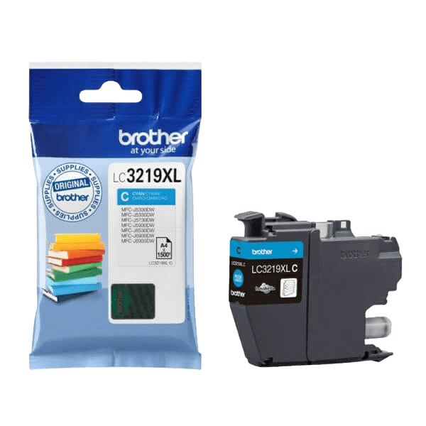 Brother LC3219XLC cyan XL blækpatron - Original