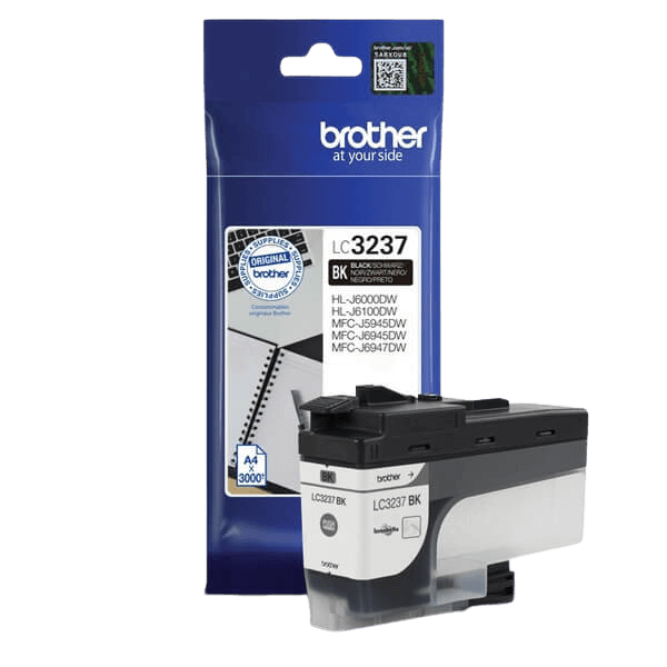 Brother LC3237BK sort blækpatron - Original