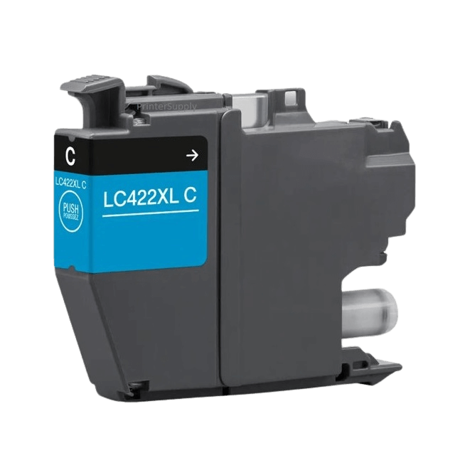 Brother LC422XLC cyan XL blækpatron - Kompatibel