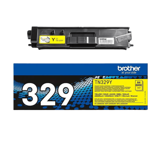 Brother TN329Y gul XXL toner - Original
