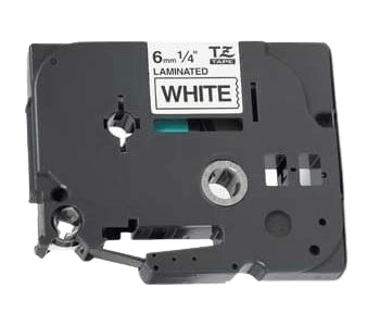 Brother TZe211 Sort tekst / Hvid tape 6 mm x 8 m tape - Kompatibel