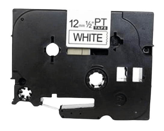 Brother TZe231 Sort tekst / Hvid tape 12 mm x 8 m tape - Kompatibel