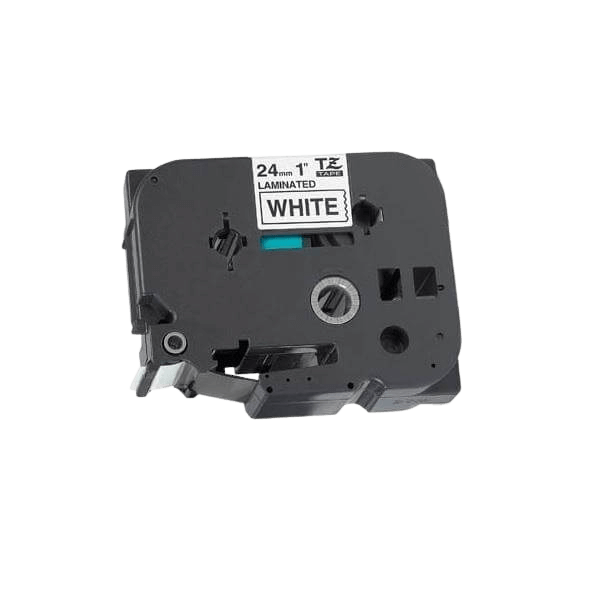 Brother TZe251 Sort tekst / Hvid tape 24 mm x 8 m tape - Kompatibel