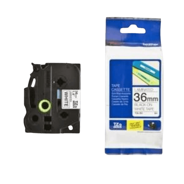 Brother TZe261 Sort tekst / Hvid tape 36 mm x 8 m tape - Original