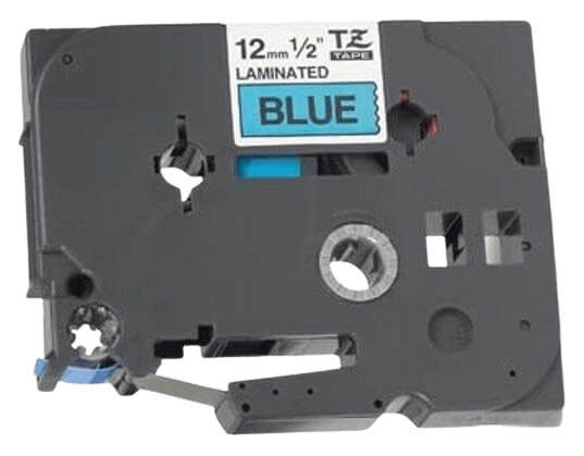 Brother TZe531 Sort Tekst / Blå Tape 12 mm x 8 m tape - Kompatibel