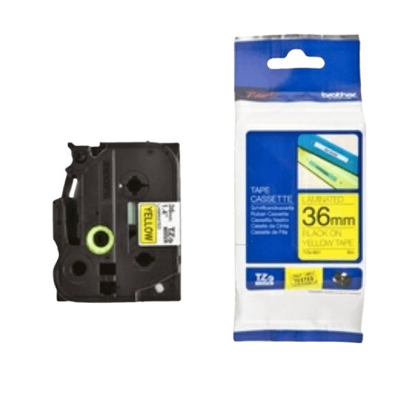 Brother TZE661 Sort tekst / Gul tape 36 mm x 8 m tape - Original