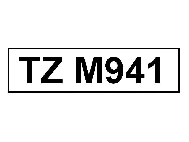 Brother TZe941 Sort tekst / Sølv tape 18 mm x 8 m tape - Kompatibel