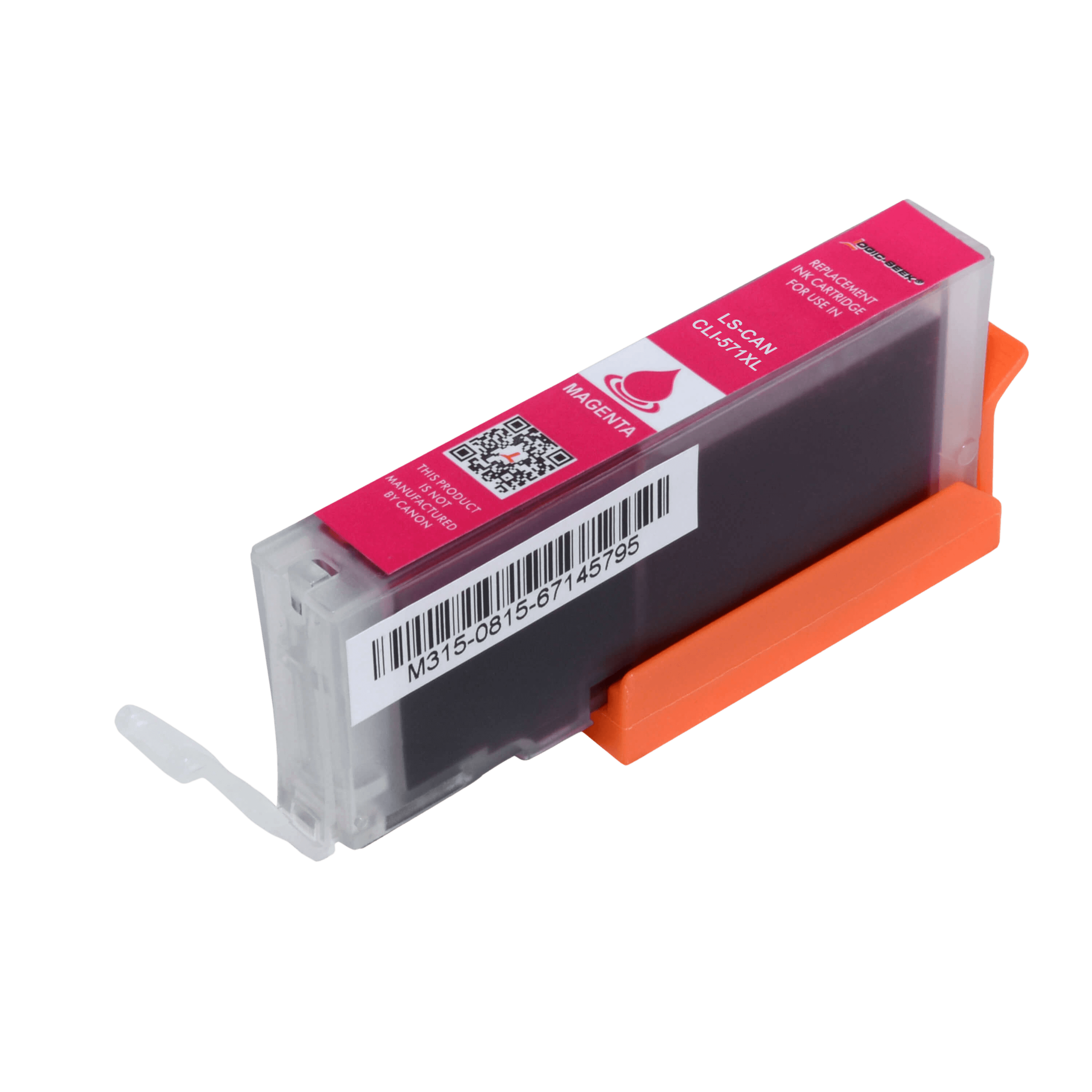 Canon CLI-571M / 0333C001 magenta XL blækpatron - Kompatibel