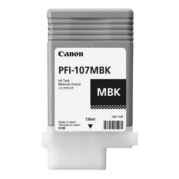 Canon PFI-107MBK / 6704B001 mat sort blækpatron - Original