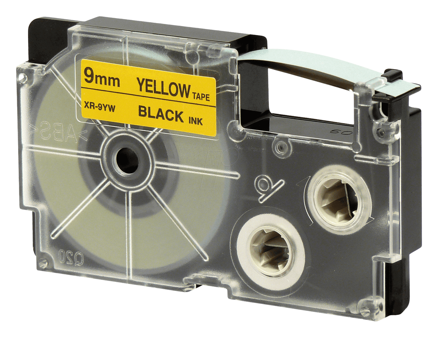 Casio XR-9YW Sort tekst / Gul tape 9 mm x 8 m tape - Kompatibel