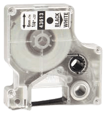 Dymo S0720780 / 43613 Sort tekst / Hvid tape 6 mm x 7 m tape - Kompatibel