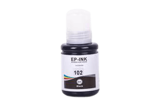 Epson 102 / C13T03R140 sort Blæk refill - Kompatibel