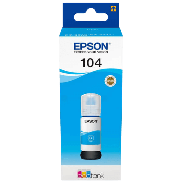 Epson 104 / C13T00P240 cyan Blæk refill - Original