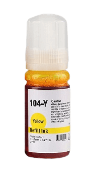 Epson 104 / C13T00P440 gul Blæk refill - Kompatibel