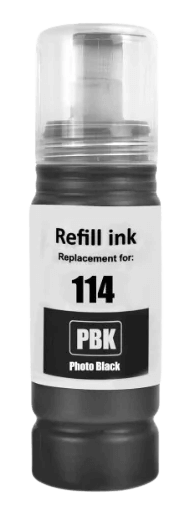 Epson 114 / C13T07B140 foto sort Blæk refill - Kompatibel
