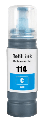 Epson 114 / C13T07B240 cyan Blæk refill - Kompatibel