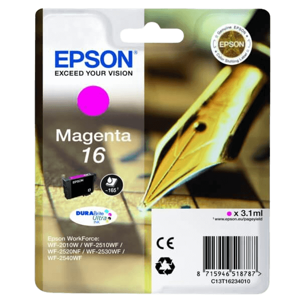 Epson 16 / C13T16234012 magenta blækpatron - Original