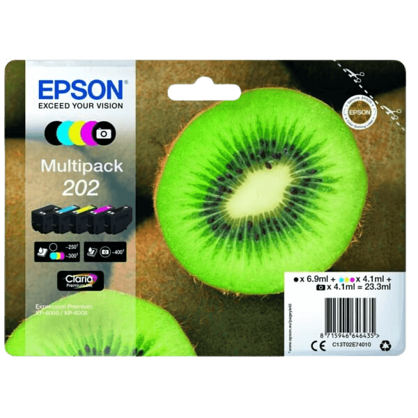 Epson 202 / C13T02E74010 rabatpakke - Original