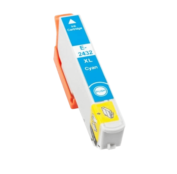 Epson 24 / C13T24324010 cyan XL blækpatron - Kompatibel