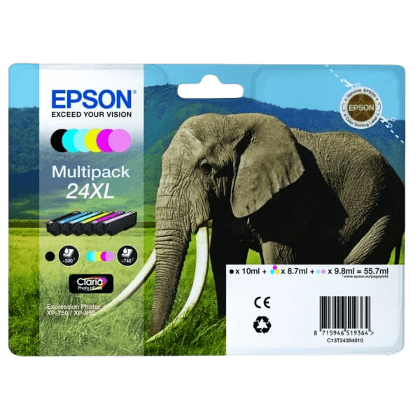 Epson 24 / C13T24384011 XL rabatpakke - Original