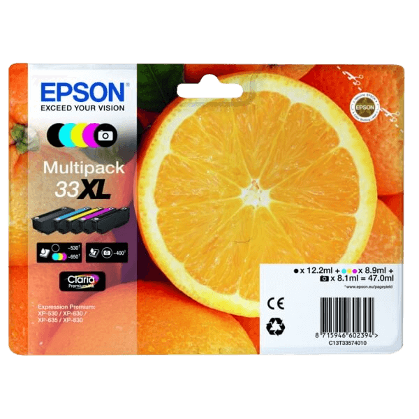 Epson 33XL / C13T33574011 XL rabatpakke - Original
