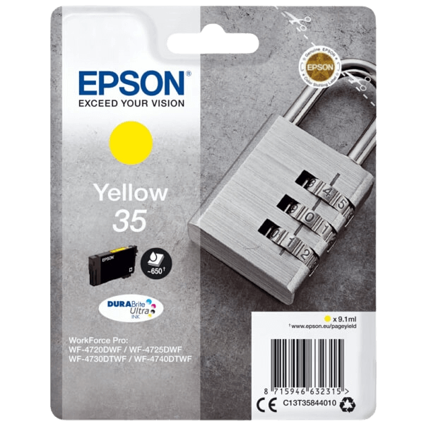 Epson 35 / C13T35844010 gul blækpatron - Original