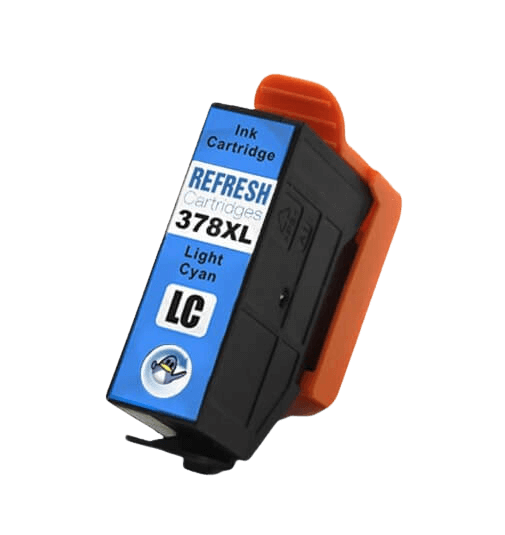 Epson 378 / C13T37954010 lys cyan XL blækpatron - Kompatibel