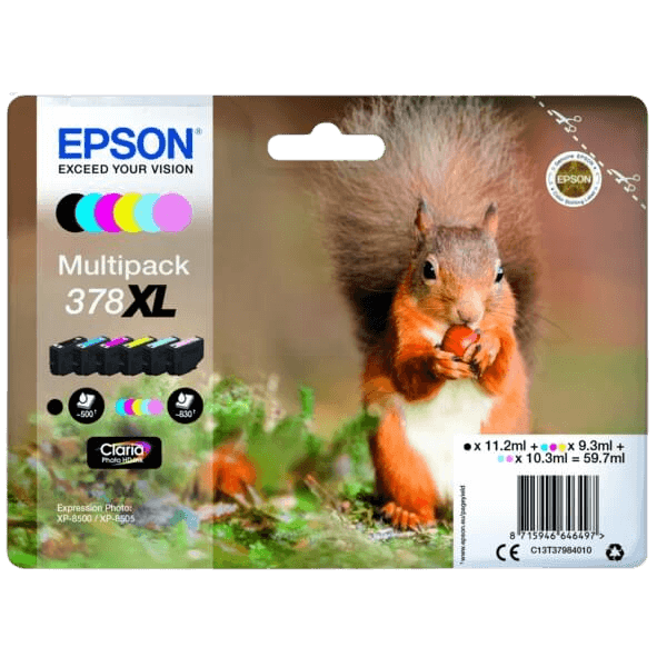 Epson 378 / C13T37984010 XL rabatpakke - Original