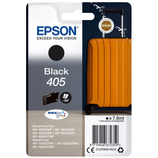 Epson 405 / C13T05G14010 sort blækpatron - Original