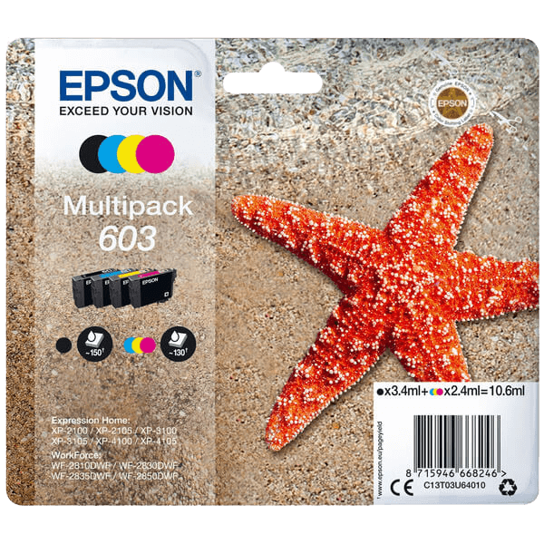Epson 603 / C13T03U64010 rabatpakke - Original
