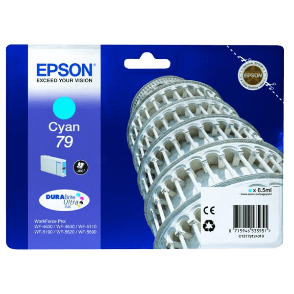 Epson 79 / C13T79124010 cyan blækpatron - Original