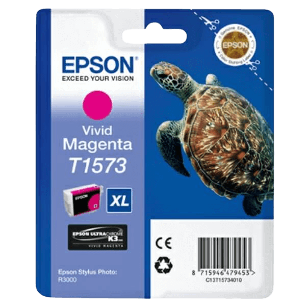 Epson T1573 / C13T15734010 magenta blækpatron - Original