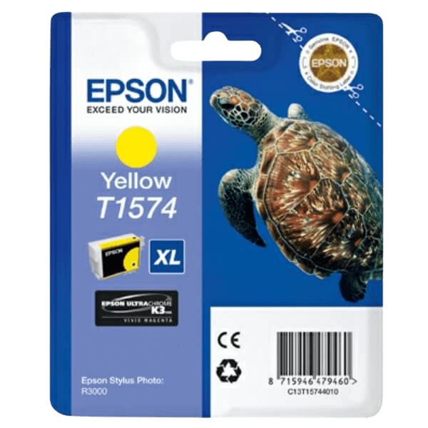 Epson T1574 / C13T15744010 gul blækpatron - Original