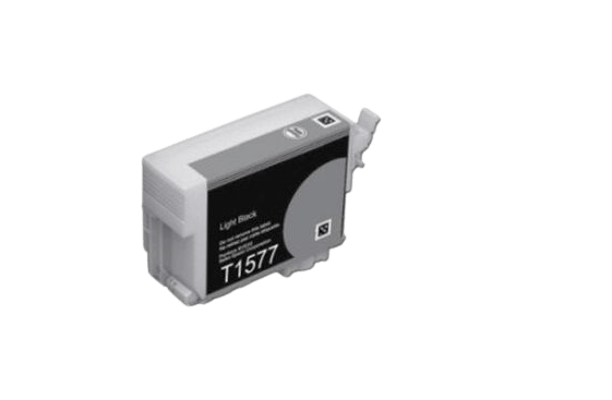 Epson T1577 / C13T15774010 lys sort blækpatron - Kompatibel