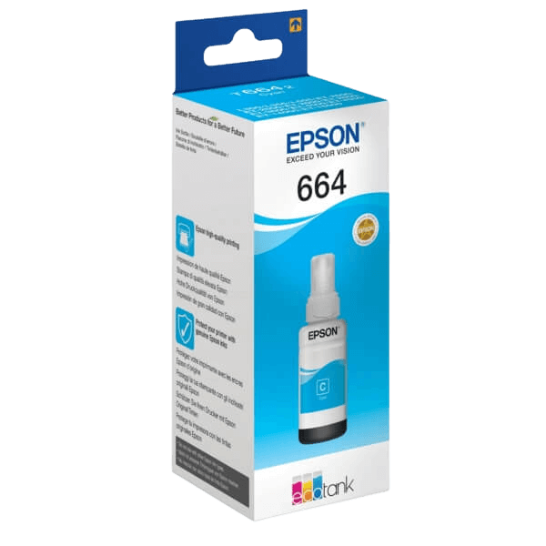 Epson T6642 / C13T664240 cyan Blæk refill - Original
