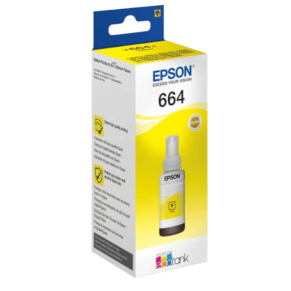 Epson T6644 / C13T664440 gul Blæk refill - Original