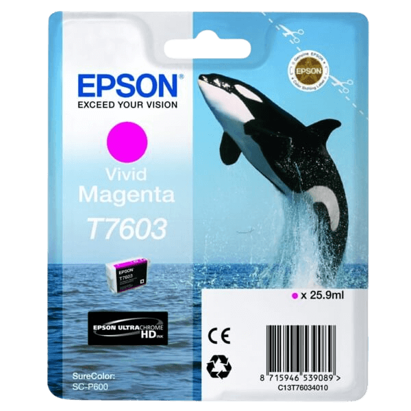 Epson T7603 / C13T76034010 magenta blækpatron - Original