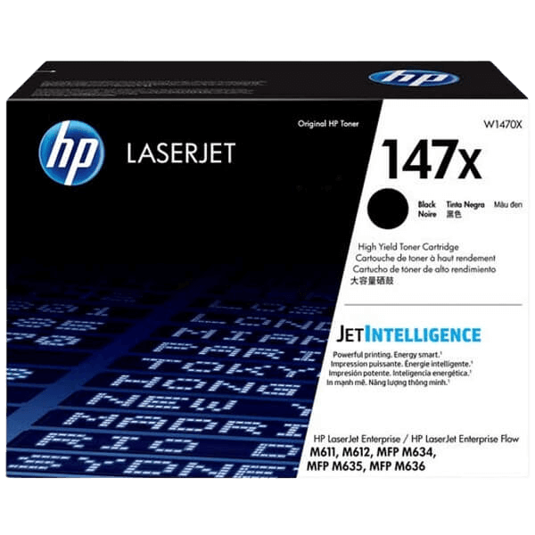 HP 147X / W1470X sort XL toner - Original