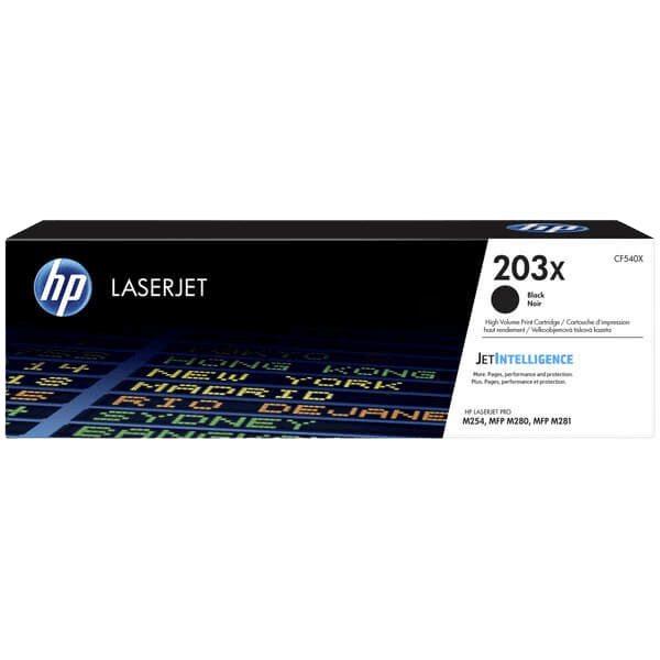 HP 203X / CF540X sort XL toner - Original