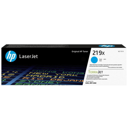 HP 219X / W2191X cyan XL toner - Original