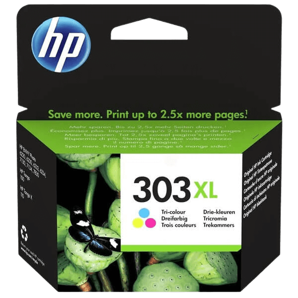 HP 303XL / T6N03AE CMY XL blækpatron - Original