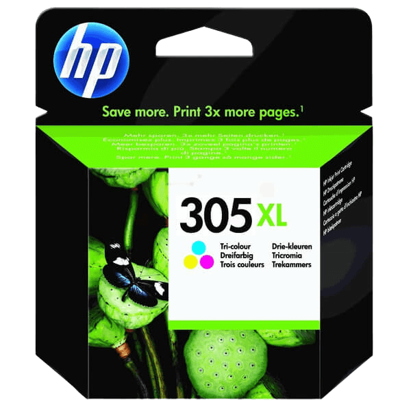 HP 305XL / 3YM63AE CMY XL blækpatron - Original