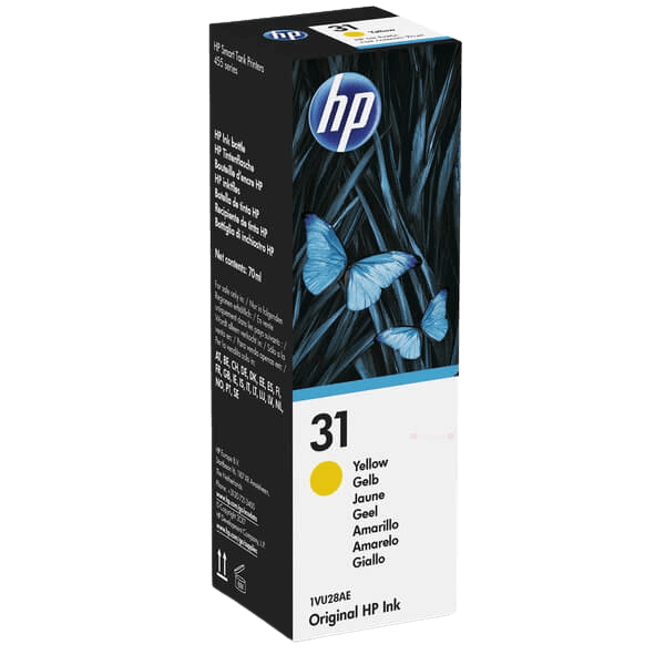 HP 31 / 1VU28AE gul Blæk refill - Original