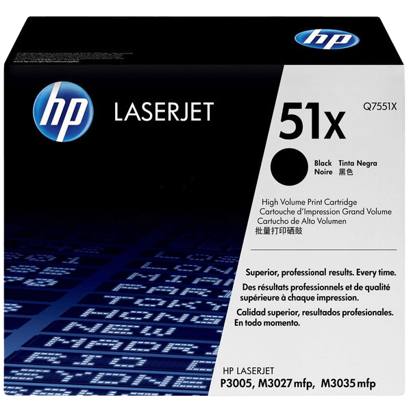 HP 51X / Q7551X sort XL toner - Original