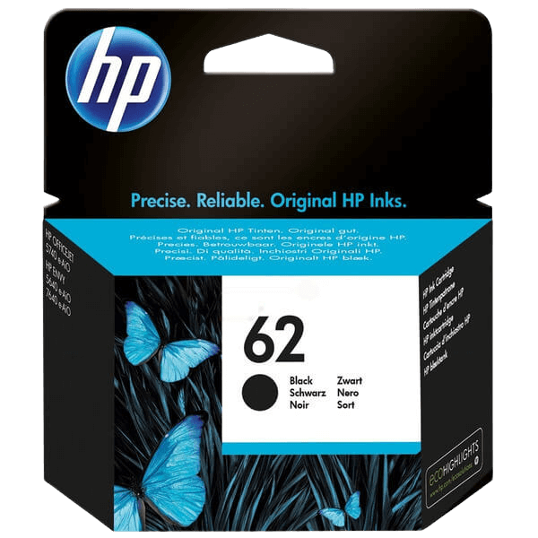 HP 62 / C2P04AE sort blækpatron - Original