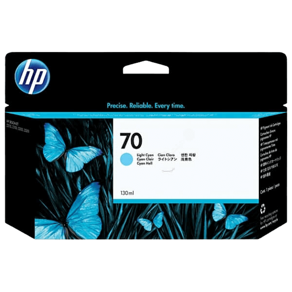 HP 70 / C9390A lys cyan blækpatron - Original